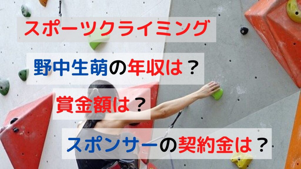 スポーツクライミング女子の野中生萌の年収はいくら 意外な賞金額やスポンサー契約料を大調査 All Stars Labo