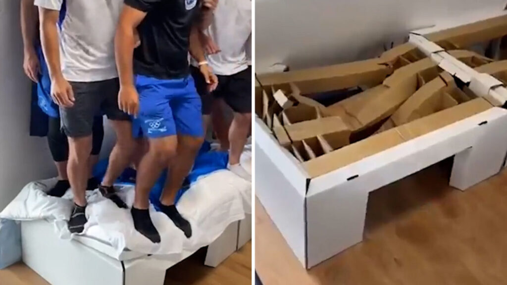 東京オリンピック選手村の段ボールベッドの耐久性は 韓国 米国 豪 イスラエル選手の崩壊ベッド画像まとめ All Stars Labo