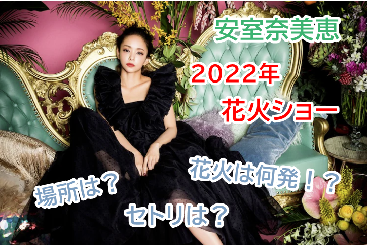 2022年の安室奈美恵の花火ショー場所はどこで何人まで？セトリは？花火は何発上がる？